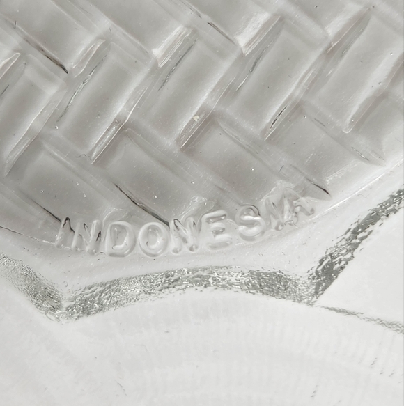 Vintage Pasari Wicker Pattern Glass Chip'N Dip Bowl Set - Picture 10 of 14